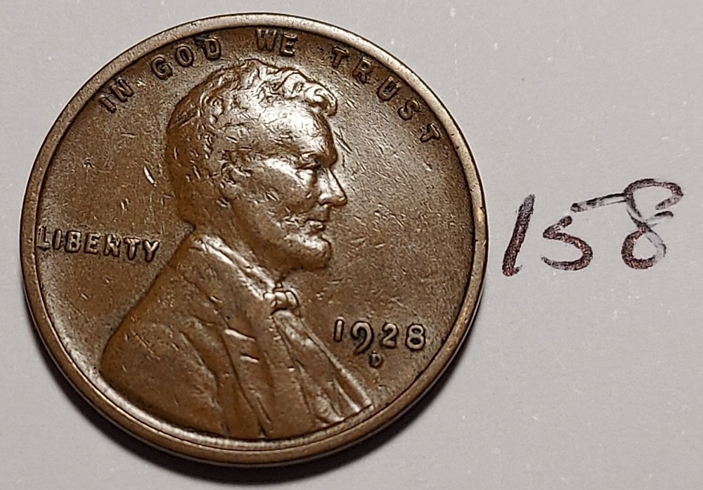 1928-D Lincoln Wheat Cent       #158