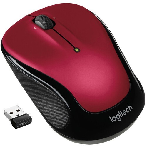 Logitech M325 Wireless Mouse for Web Scrolling PC / MAC / Laptop Linux Red