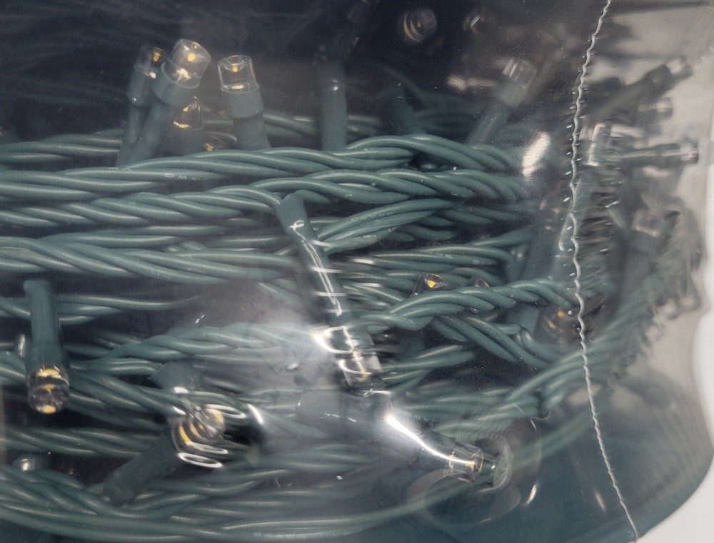 Ge Staybright Micro Bright 600ct LED Warm White Dome String Lights 124 Ft Spool