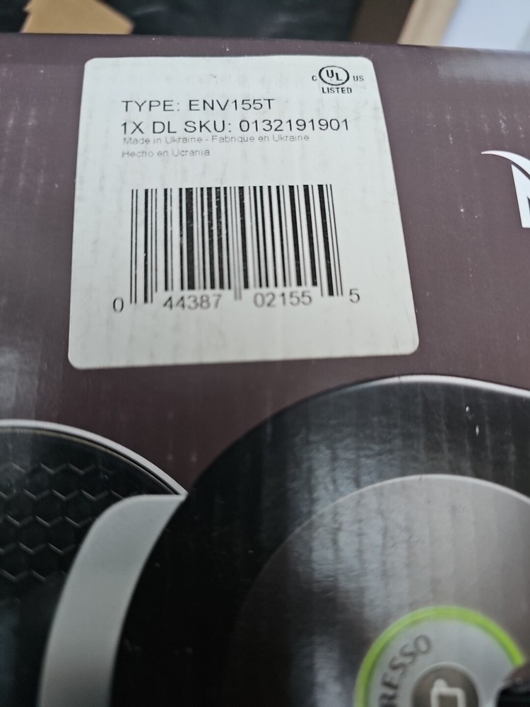 ✨️ Nespresso ENV155T 5 Cup Coffee Maker 🆕️ Distressed Box