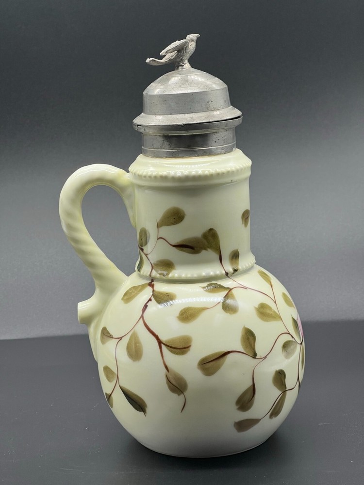 Fantastic Victorian Syrup Pitcher, 8"