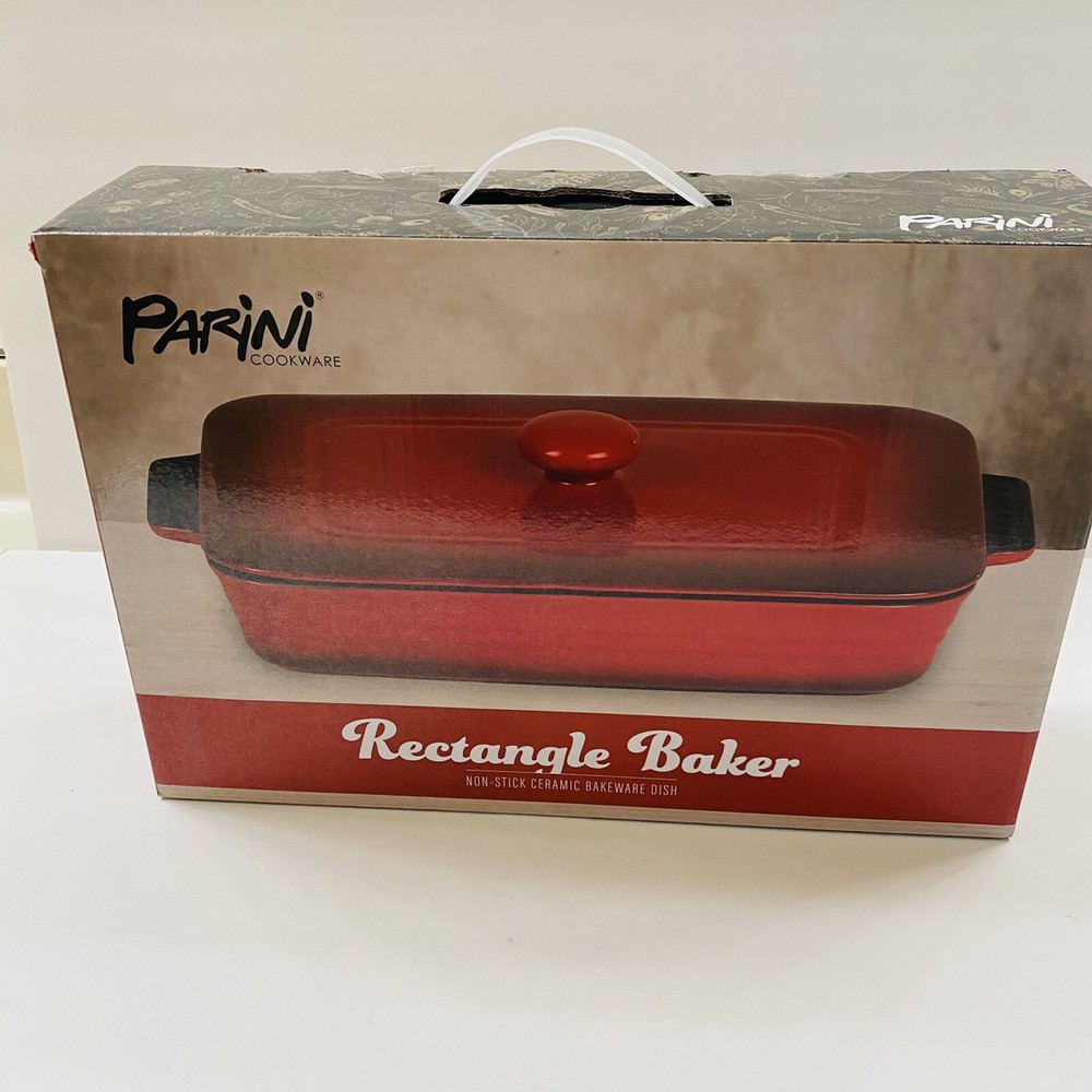 Parini Cookware Rectangle Baker Non-stick Ceramic Bakeware Dish NEW