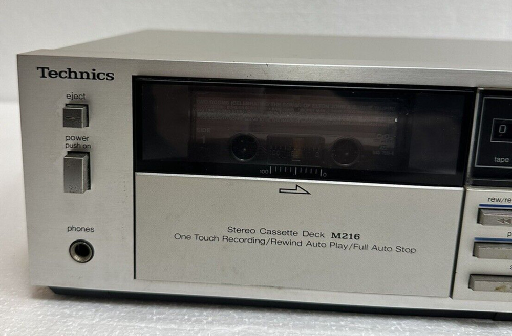 Technics RS-M216 Cassette Tape Deck Tested & Working!