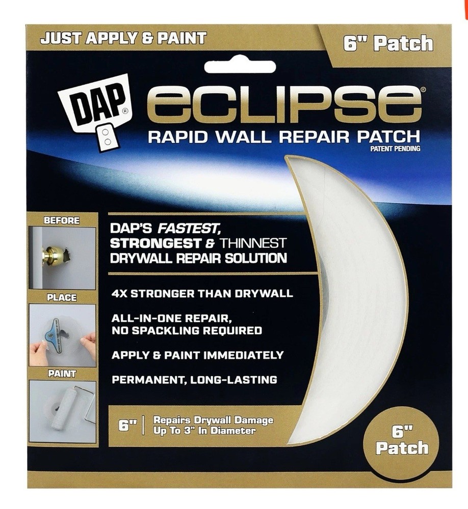 DAP Eclipse Rapid Wall Repair Patch: 6 in. width (White)