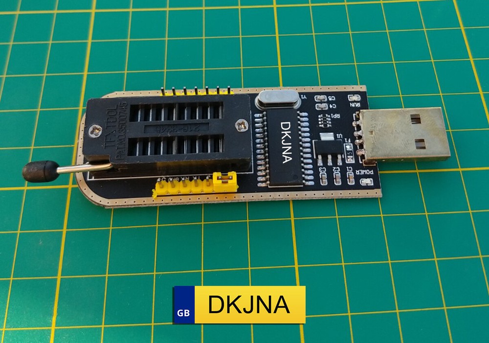 CH341A BIOS USB Programmer Flasher Writer 24 25 Series EEPROM SOP Clip Adapter
