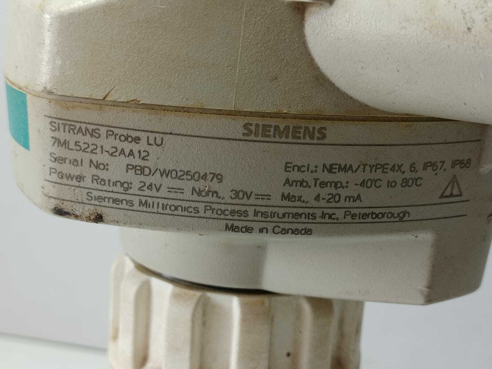 Siemens 7ML5221-2AA12 Sitrans Probe LU Ultrasonic Level Transmitter