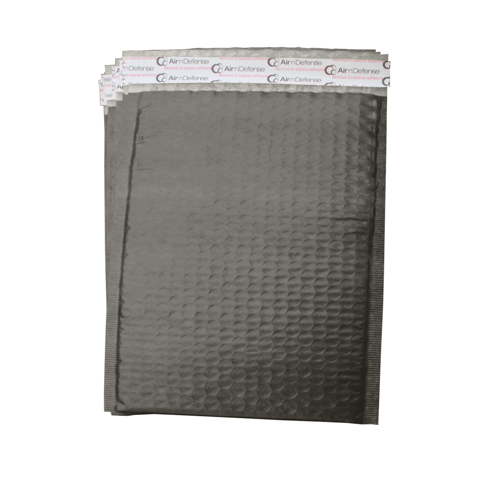 AirnDefense #2 8.5X12" Black Poly Bubble Mailers Padded Envelope Shipping Pack