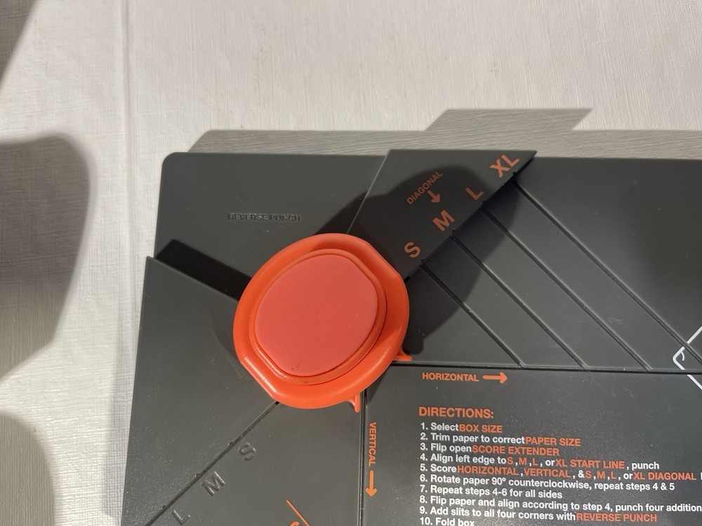 We R Memory Keepers GIFT BOX Punch Board. Used.