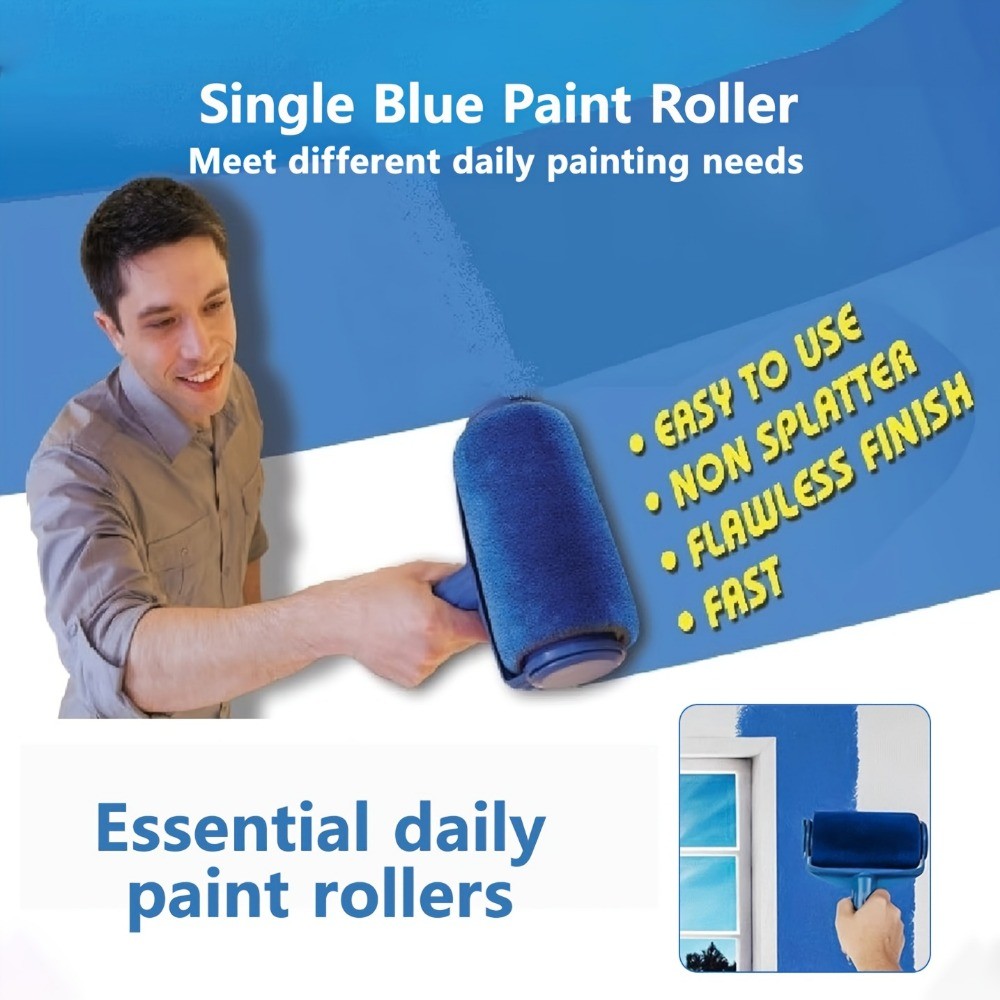 Fast Efficient Easy-Use Reusable Precision Single-Body 6 Inch Paint Roller Brush