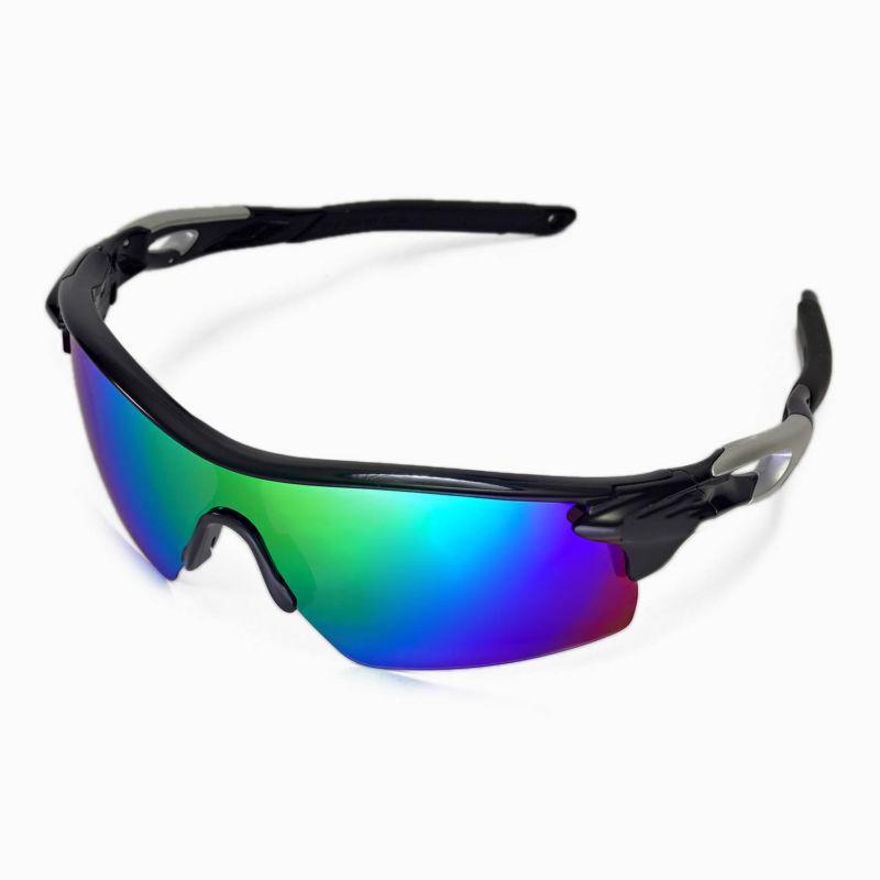 New Walleva Polarized Emerald Replacement Lenses For Oakley Radarlock Pitch