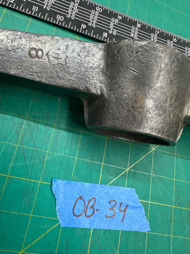 Vintage 22'' Long Railway Pick Axe Head Double- Sided Tool