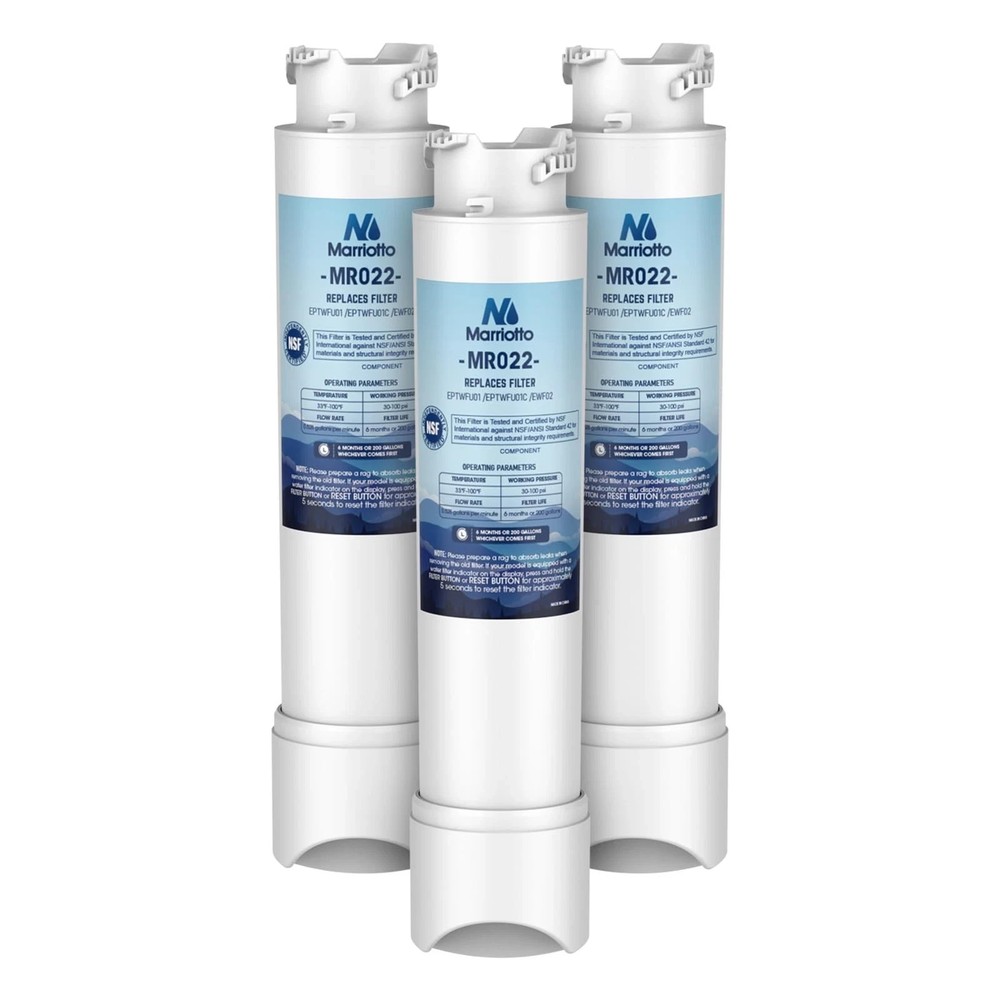 Marriotto MR022 Replacement Water Filter - Pack Of 3 - New Sealed with box