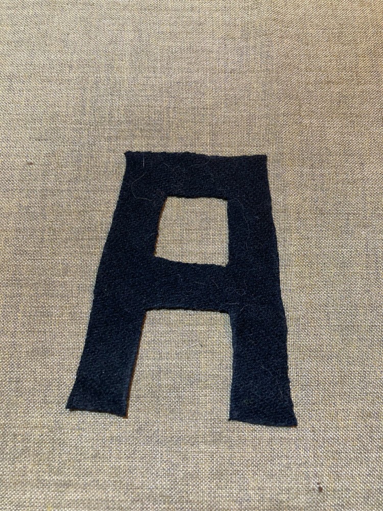 WWI US Army First Army cut out patch wool AEF