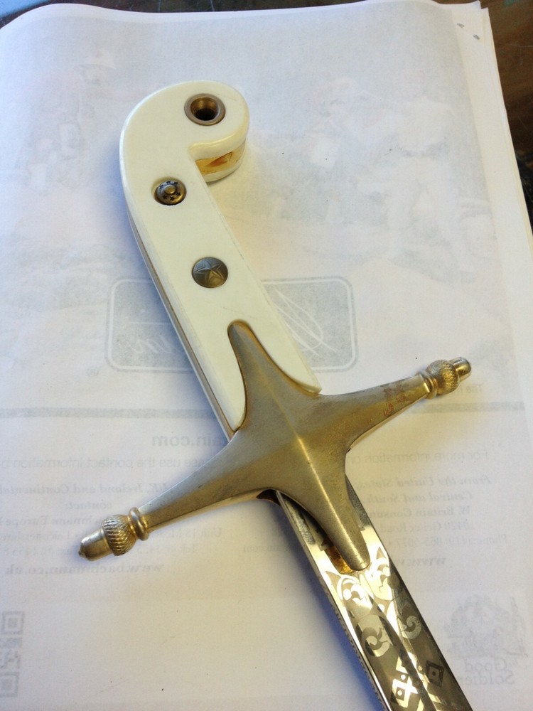 USMC Mameluke Replica Plastic Sword Grips (Pair)