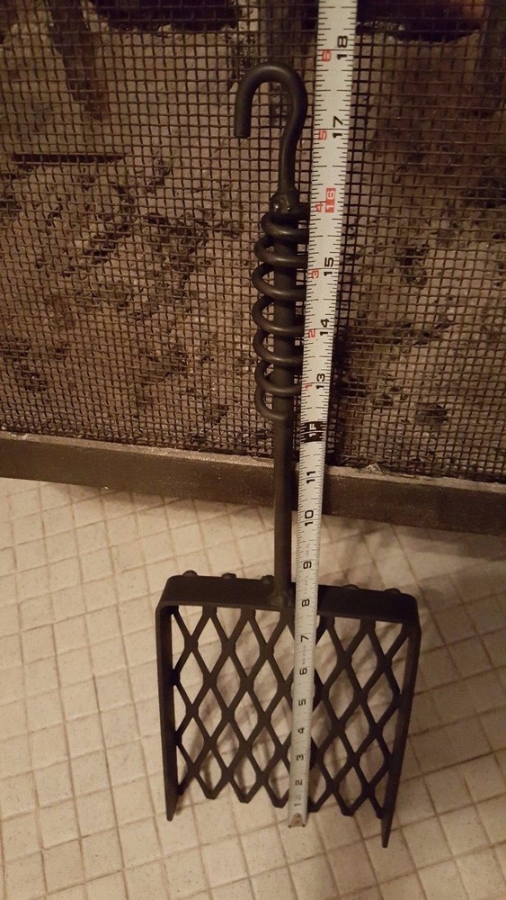 Fireplace (Box)-Std Ember Shovel & Ember/Ash Rake (Custom Lgth) ,Blacksmith made