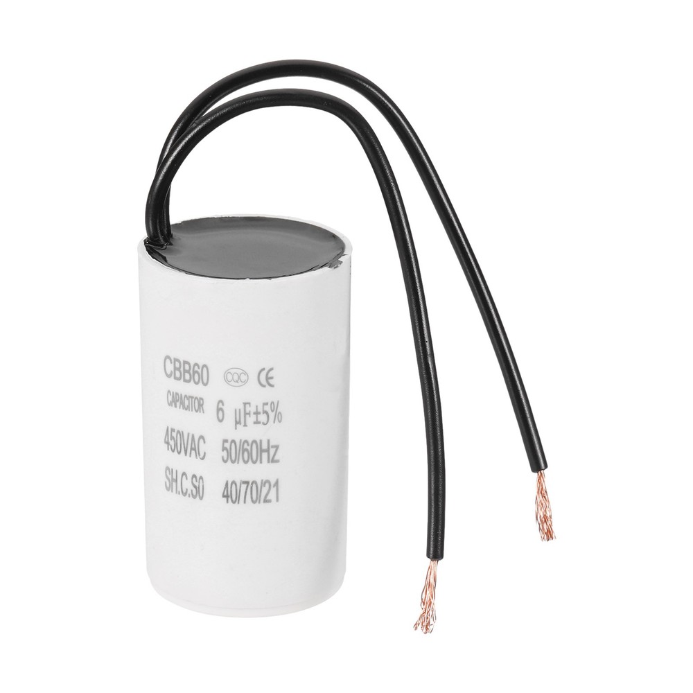 6uF CBB60 Running Capacitor Run Capacitors White