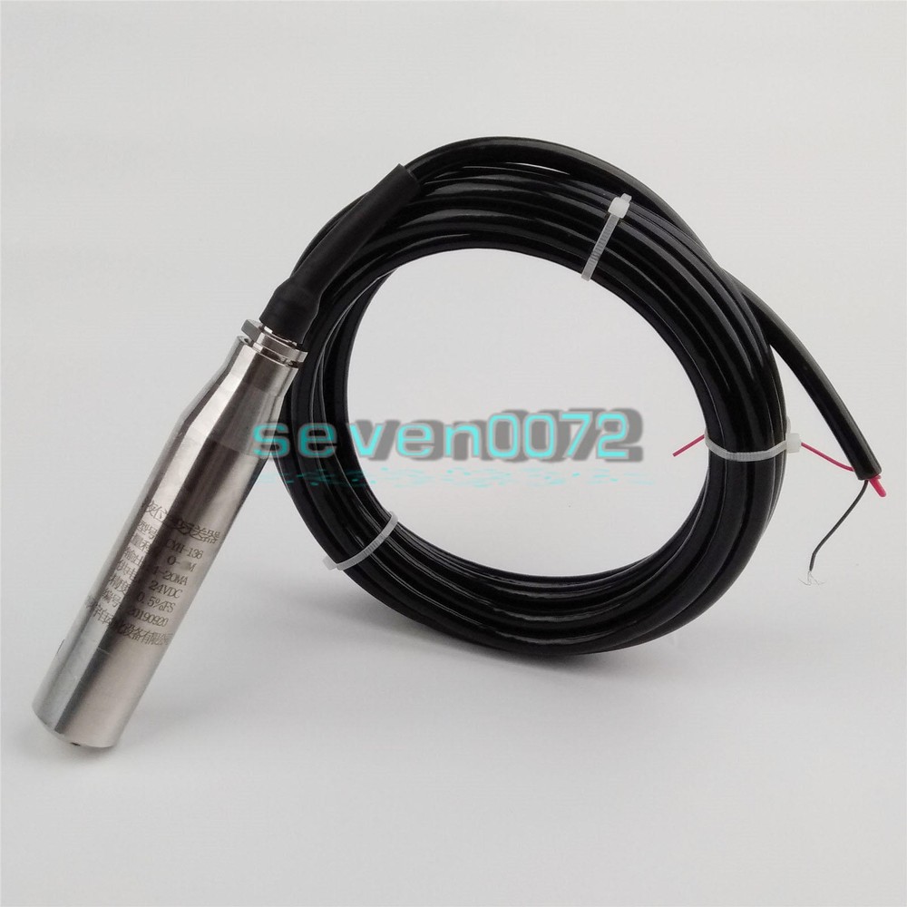 4-20MA 1.0m Range Water Level Transmitter Liquid Level Transducer Sensor