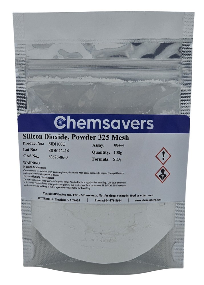 Silicon Dioxide, Powder -325 mesh, 99+%, 100g