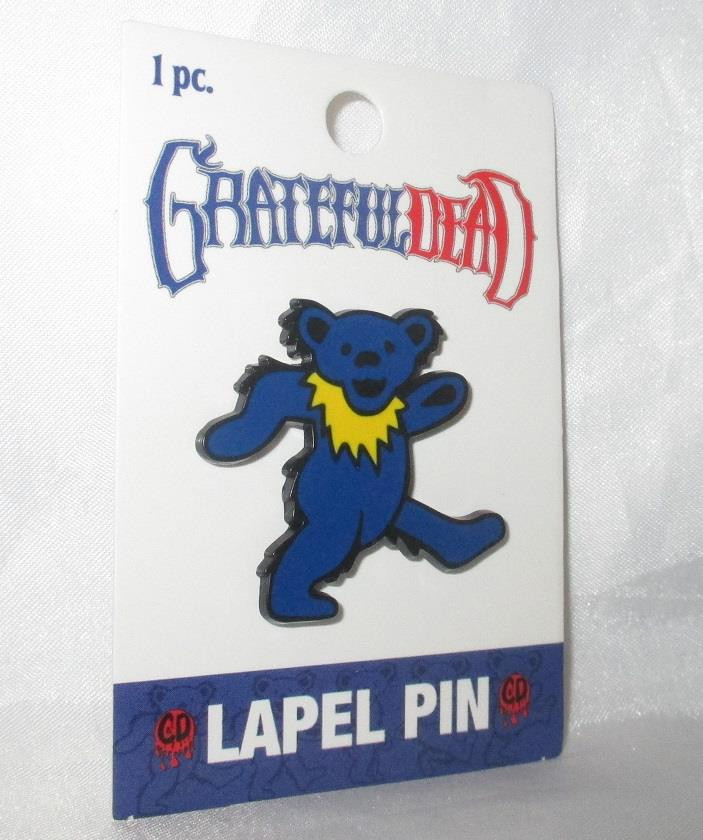 Grateful Dead Blue Dancing Bear Lapel Pin Rock