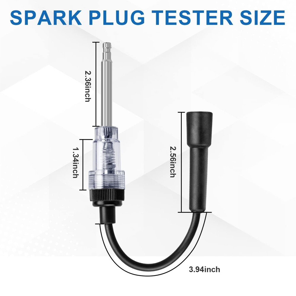 2PCS Inline Spark Plug Testers, Small Armature Diagnostic Detector Tool, Ignitio