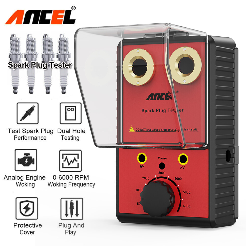 Spark Plug Tester Ignition System Car Detector Dual Hole Test Tool Diagnostic