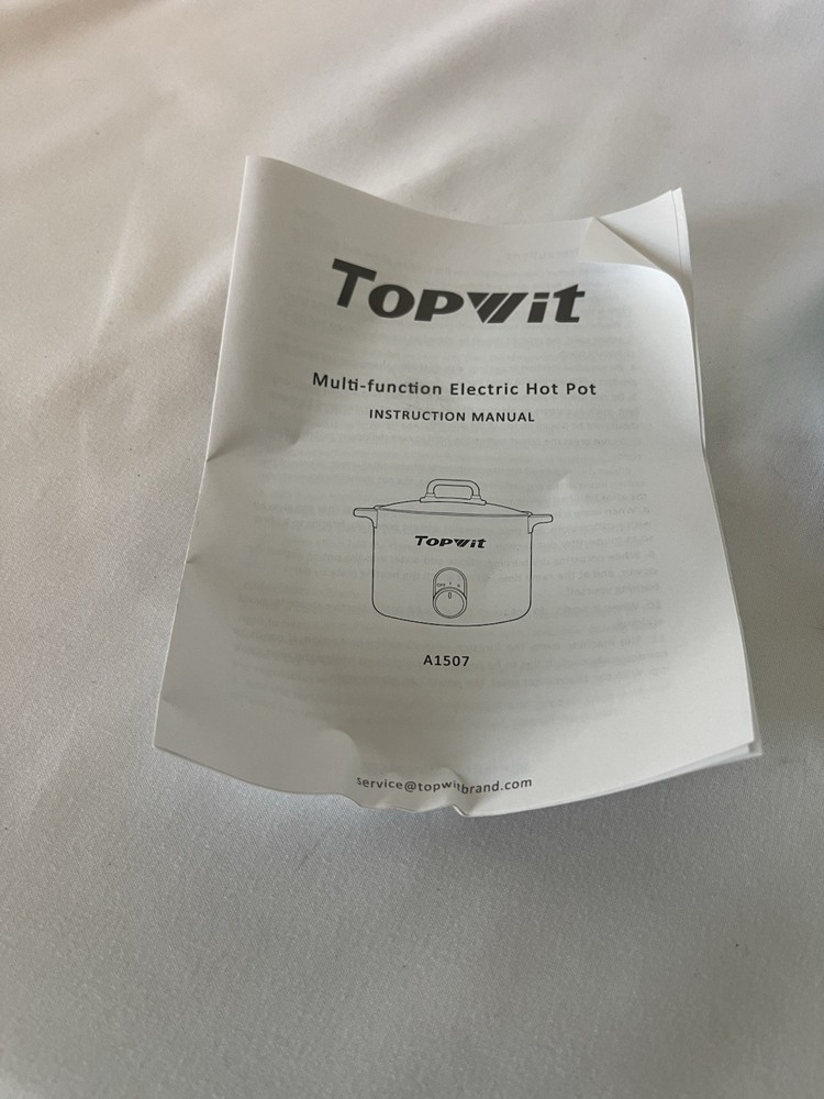 topwit electric hot pot Model A1507 Bx7