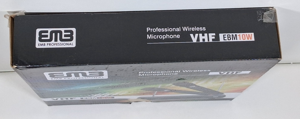 EMB Pro EBM10W Professional Dual VHF Wireless Handheld Microphone System