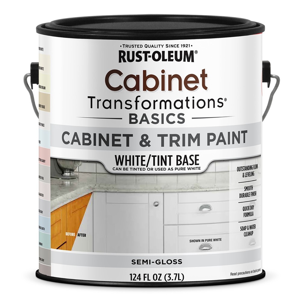 Rust-Oleum 386207 Cabinet Transformations Paint Semi- Gloss White Tint Base gal