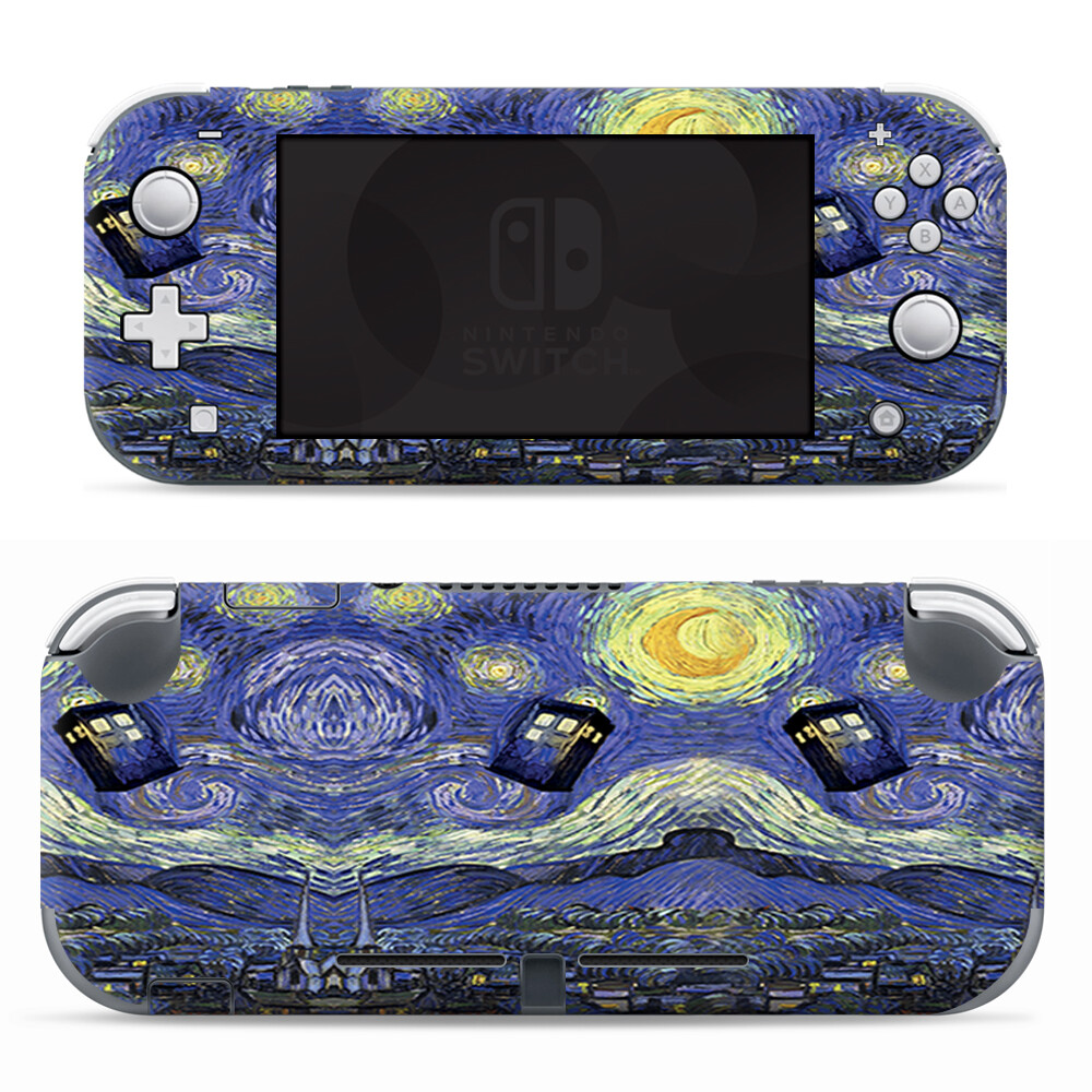 Skins Decals wrap for Nintendo Switch Lite - Tardis Starry Night