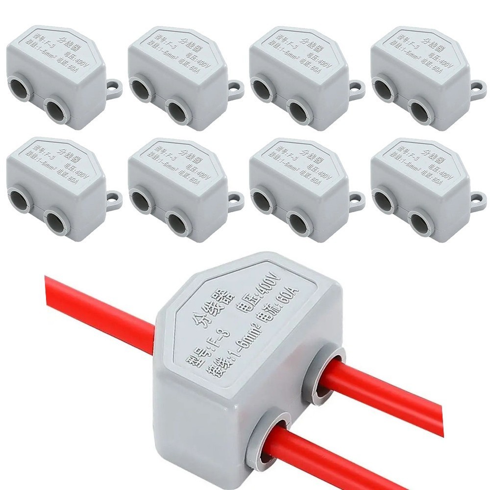 Robust Brass Quick Terminal Block for 60A Electrical Cable Splice Needs