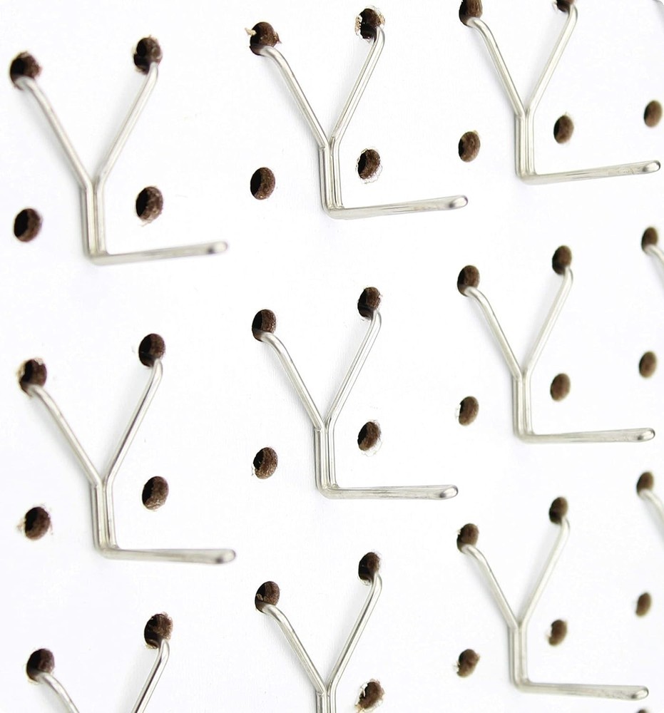 Stainless Steel Pegboard Hooks 50-Pack - Secure & Versatile Tool Storage