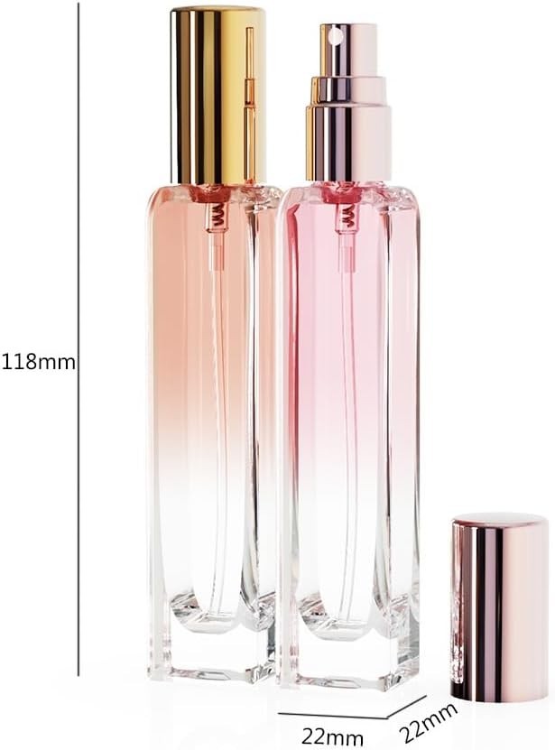 5PCS 10ml Refillable Travel Perfume Atomizer Bottles,Mini Empty Colorful Cologne