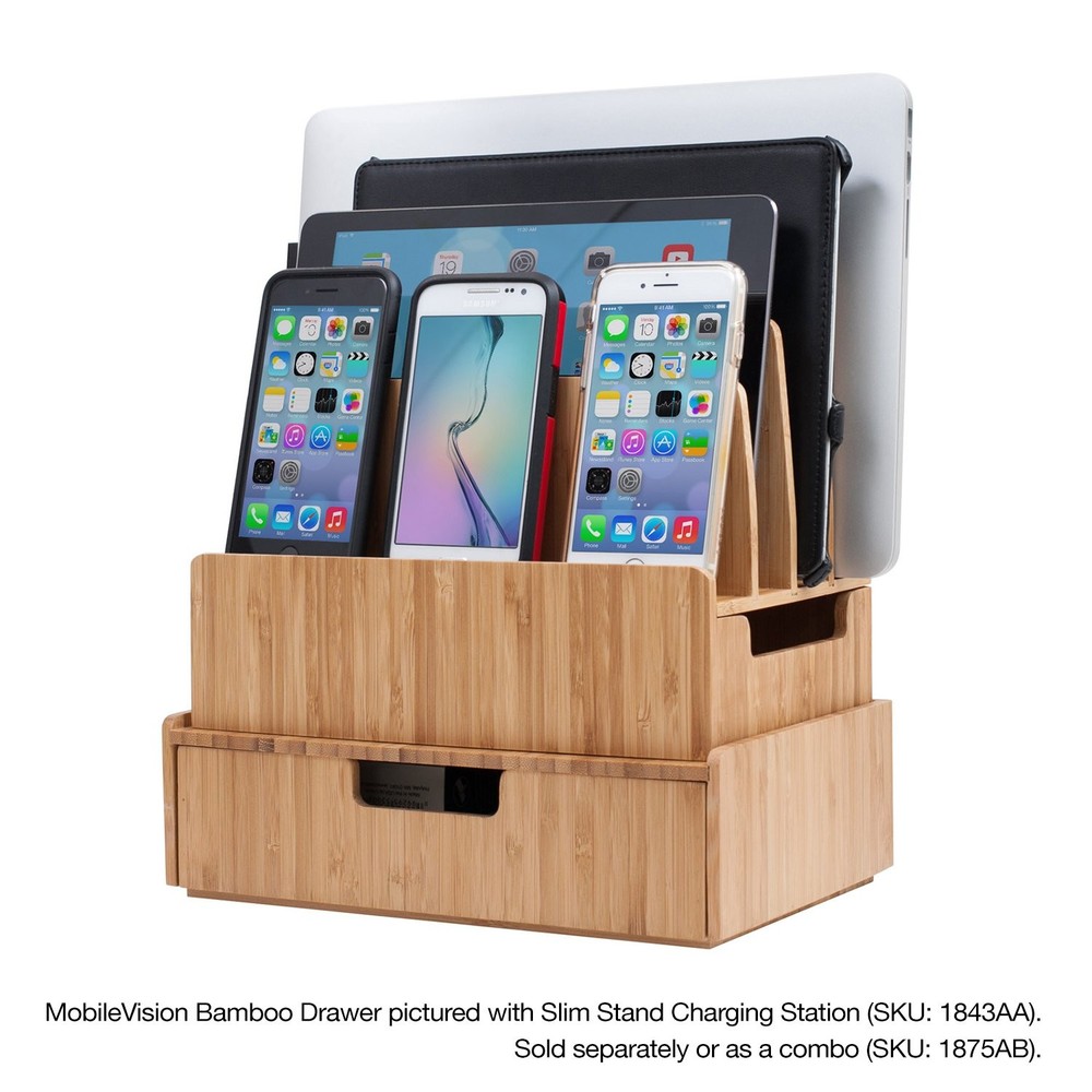 Bamboo Drawer, Stackable Storage Solution for office products pens, pencils, ...