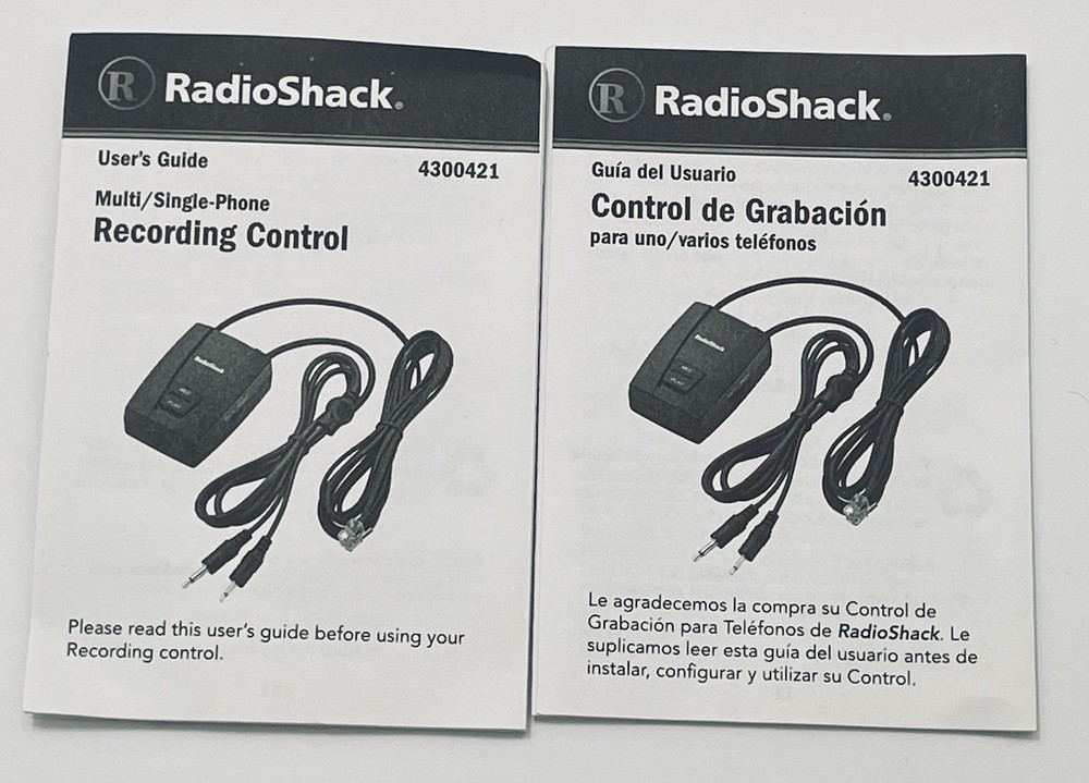 RadioShack Multi/Single Phone Recording Control #4300421
