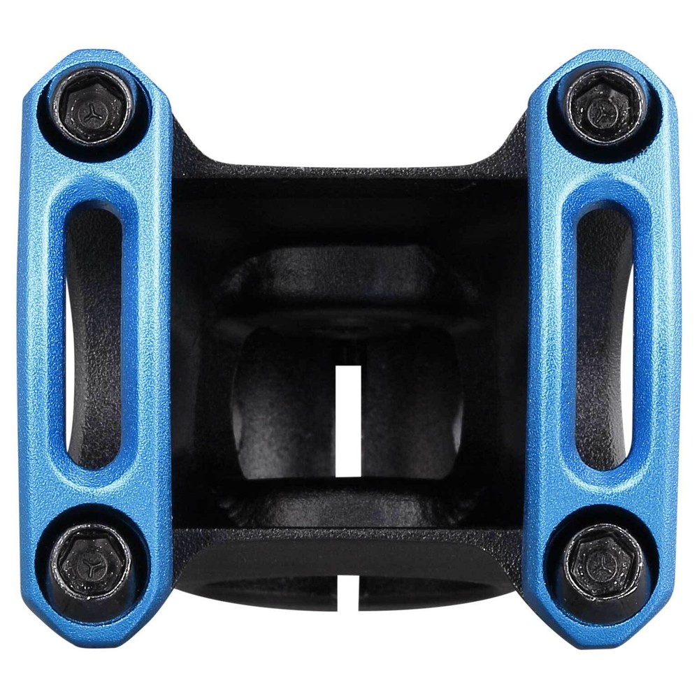 SPANK SPLIT Stem 43mm Blue Aluminum| Ultra-Short Stack Height And True 0-Deg
