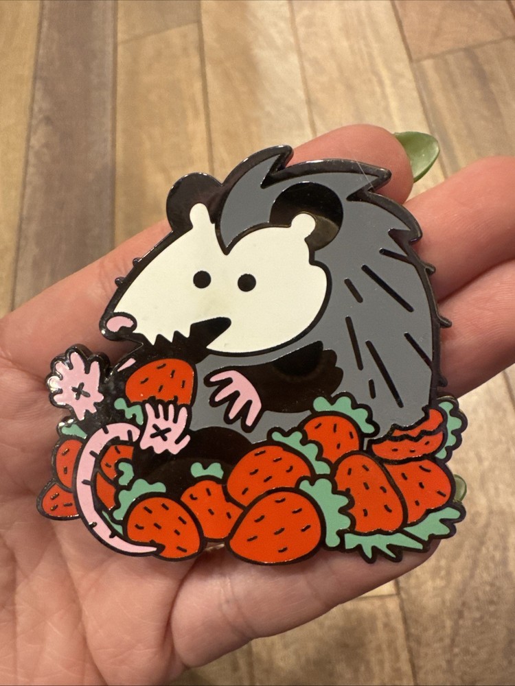 Possum With Strawberry Pin
