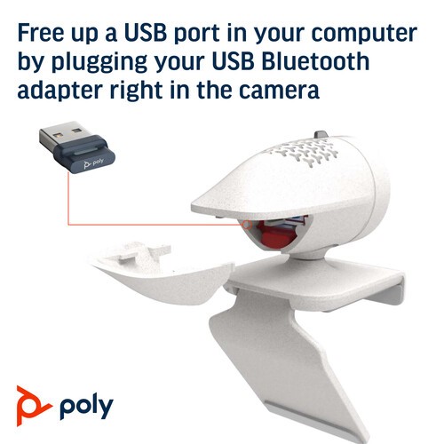 Poly Studio P5 HD Webcam + Poly Sync 40 USB-A/USB-C Speakerphone Bundle