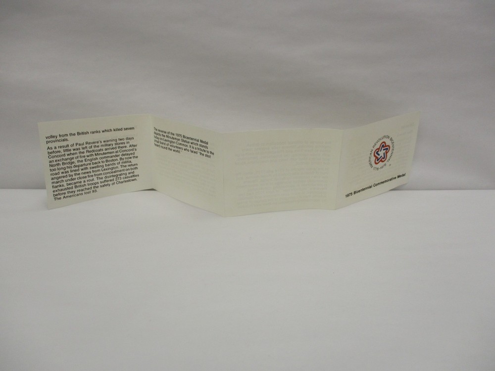 EMPTY BOX For 1976 Bicentennial Commemorative Medal