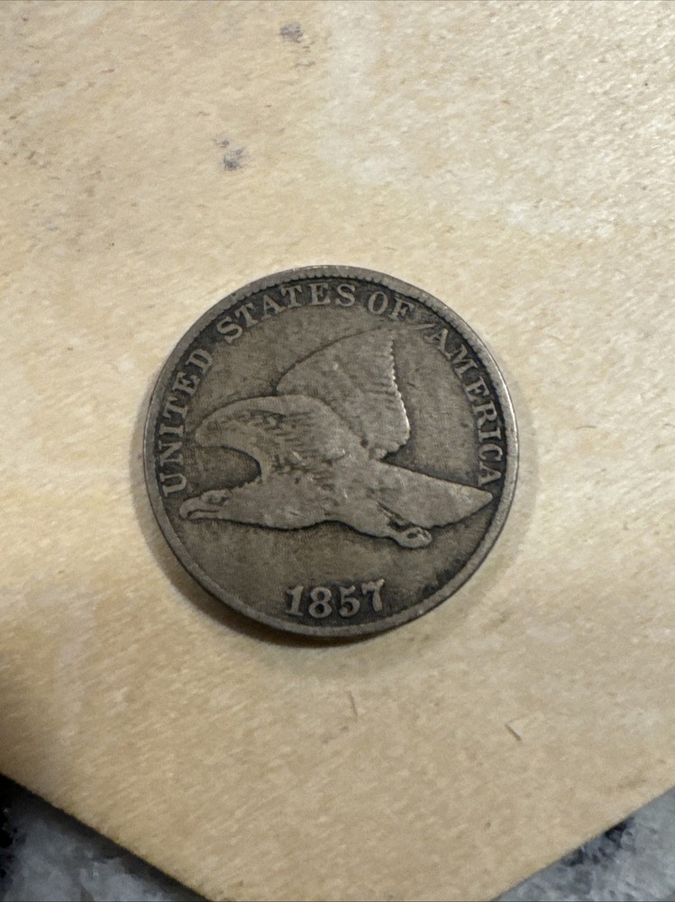1857 Flying Eagle Cent TC12
