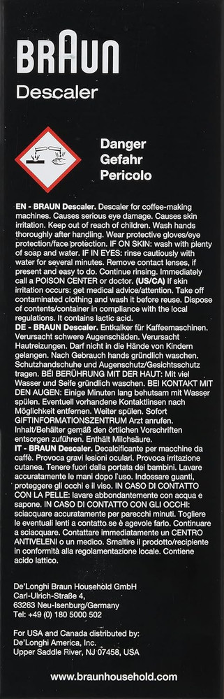 Coffee Maker Descaling Solution (200Ml)