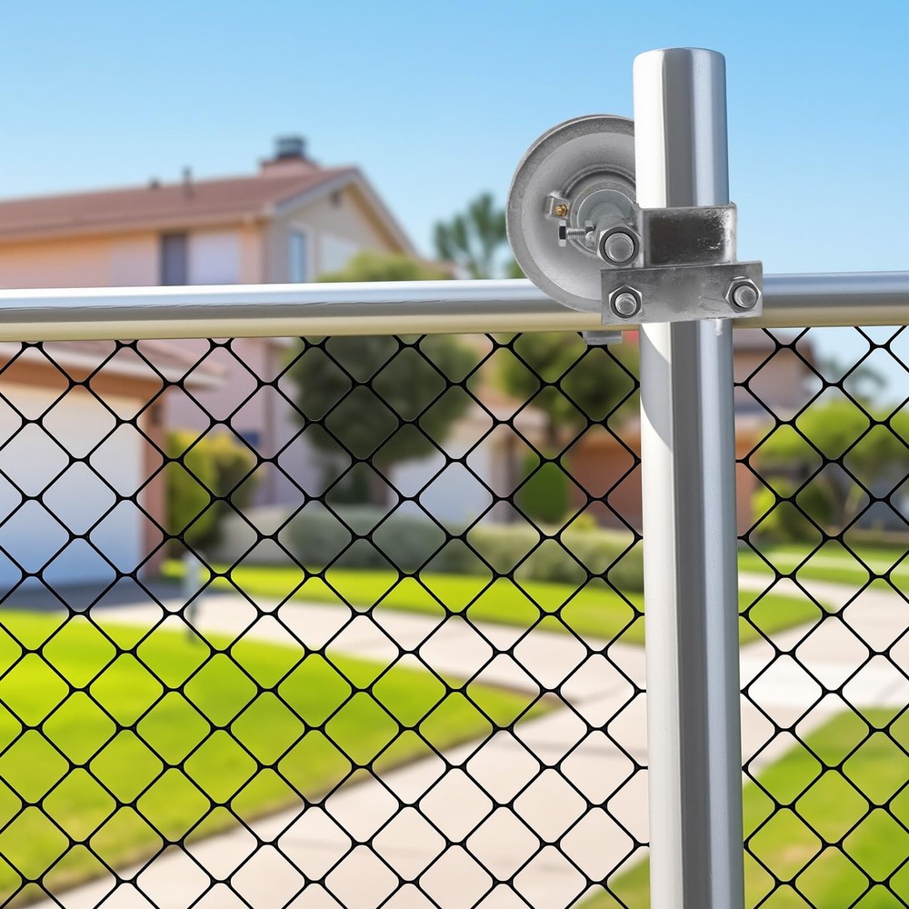Sliding Gate Rollers, 5" Galvanized Steel Pipe Track Wheels for Chain Link Sl...