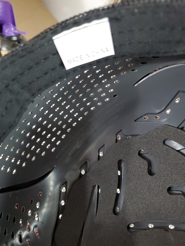 Honda Black Mesh Safety Hard Hat Cap With ROI Insert Liner Adjustable For Work