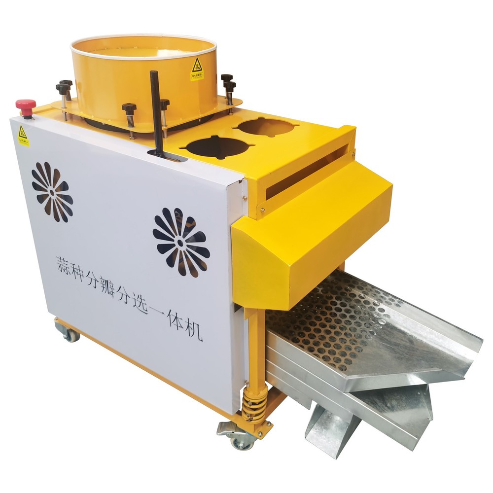 Auto Garlic Clove Separator Bulb Breaking Machine Seed Sorting & Dicing Peeler