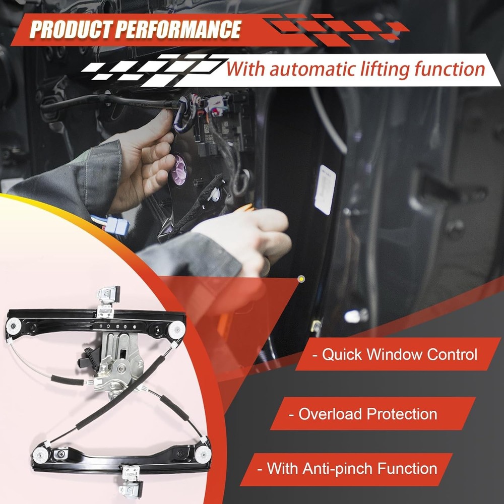 Power Window Regulator Driver Side （7pins） Compatible with Chevy Cruze 2015 2014