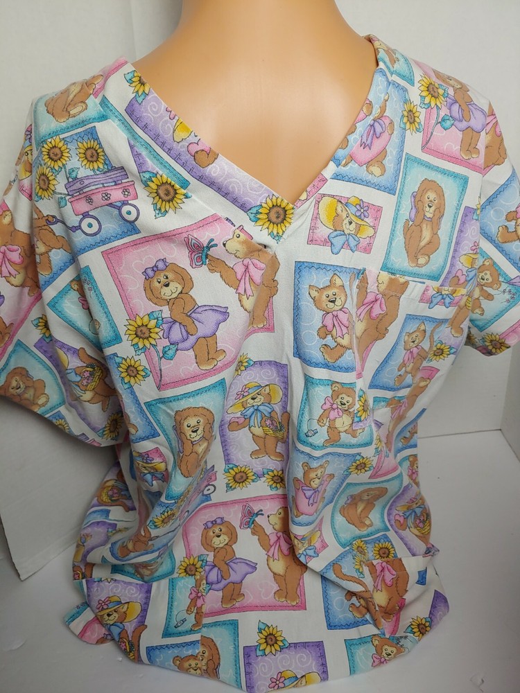 Nurse Scrub Teddy Bears L Simply Basic Pale Colors Pockets