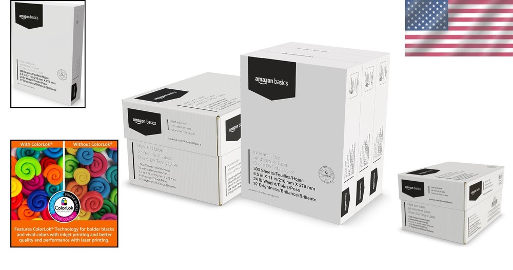 Multipurpose Copy Paper, 24lb, 1500 Sheets, 97 Bright White Quality