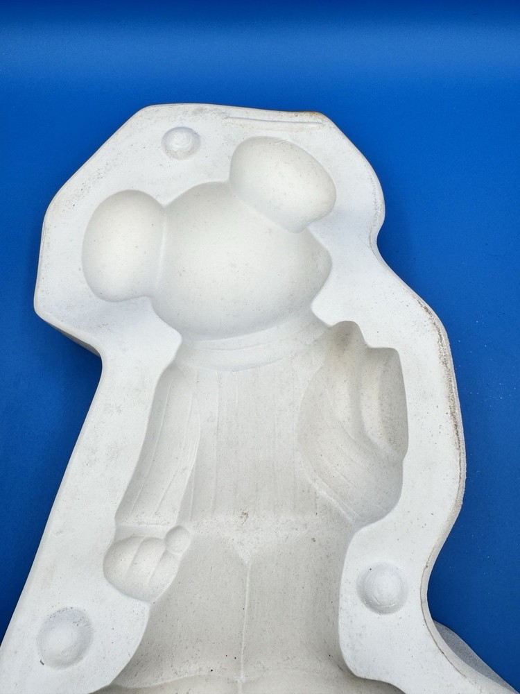 Vintage Unbranded Ceramic Casting Mold Smiling Mickey Mouse