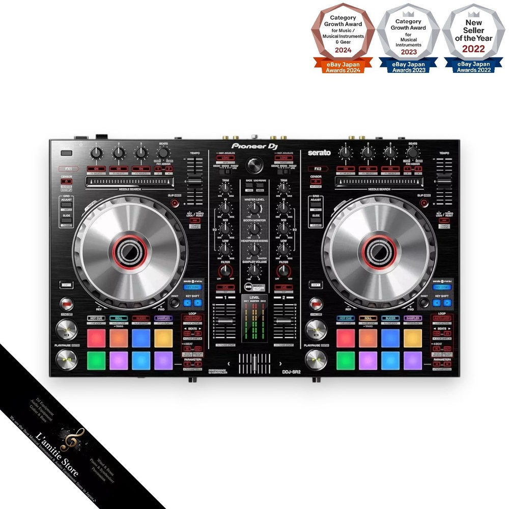 Pioneer DDJ-SR2 Serato Controller Performance DJ 2-Channel 2ch DDJSR2 Black Deck