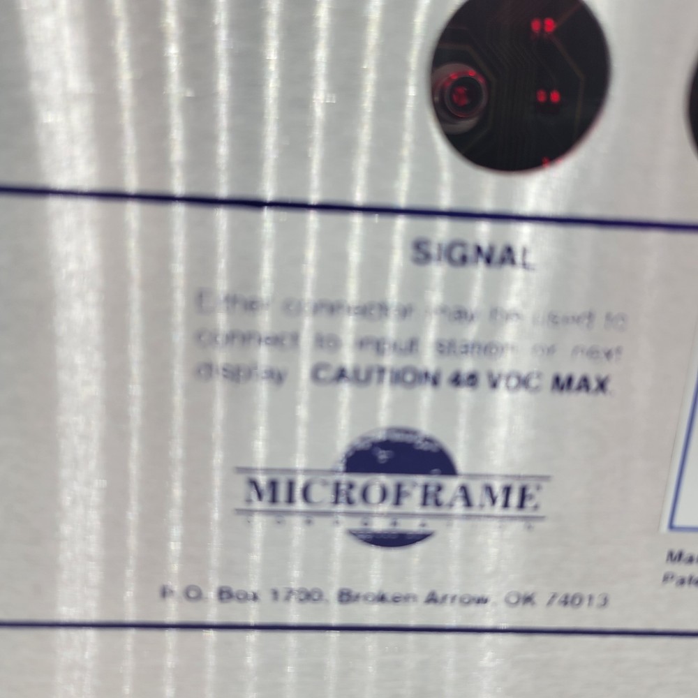 Microframe 830-1 (3-Digit) Take-A-Number LED Display Serial Number 8301145