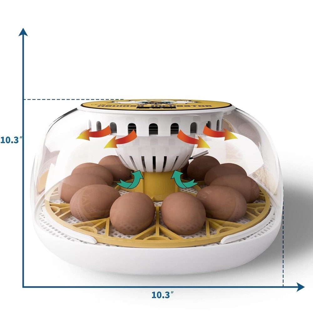 Incubators for Hatching Eggs, Egg Incubator with Automatic Egg Turning and Humid